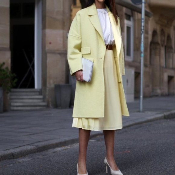 NWT Zara Wool Blend Oversized Lapel Collar Coat - Picture 2 of 12